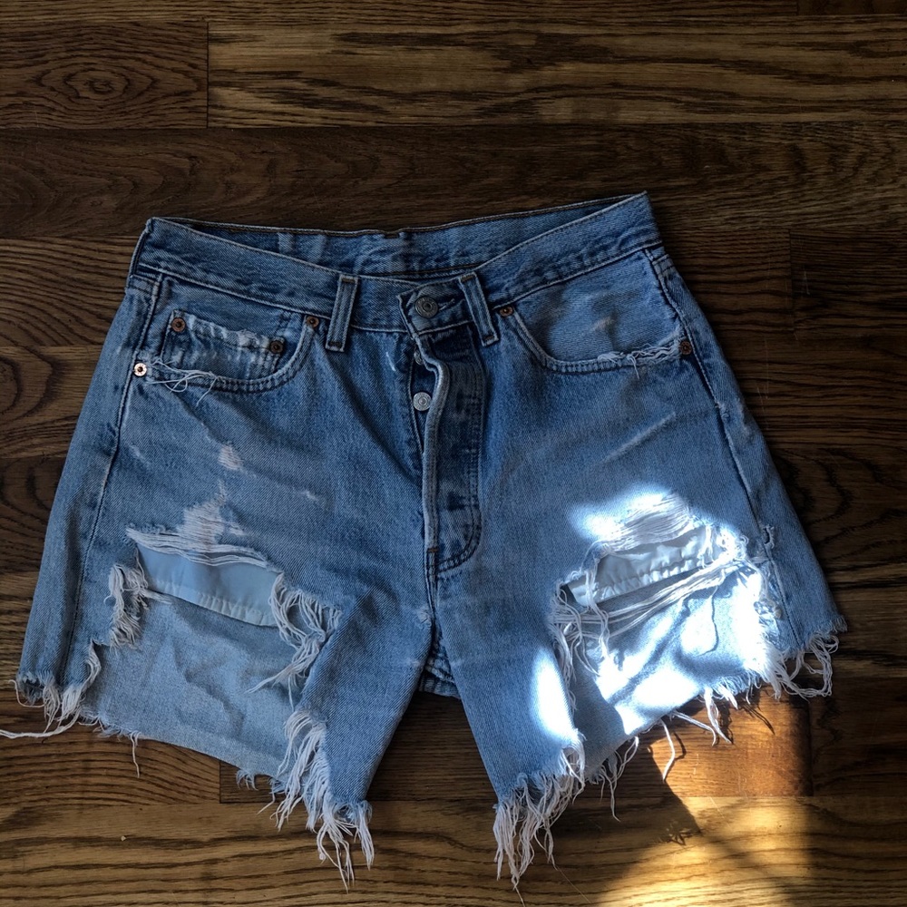 Levi’s 501 ultra distressed shorts